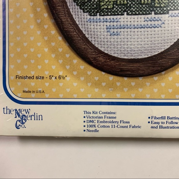 Counted Cross Stitch Kit frog "have a hoppy Day" craft NEW made in USA - Picture 9 of 11